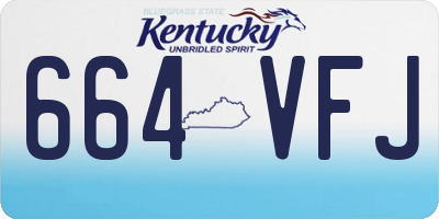 KY license plate 664VFJ