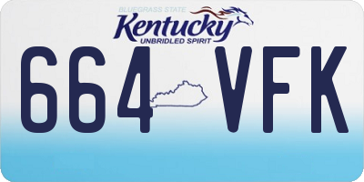 KY license plate 664VFK
