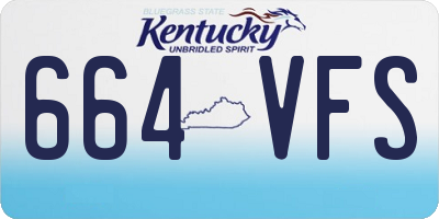 KY license plate 664VFS