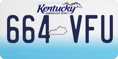 KY license plate 664VFU