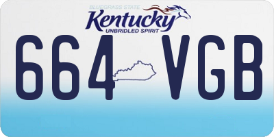 KY license plate 664VGB