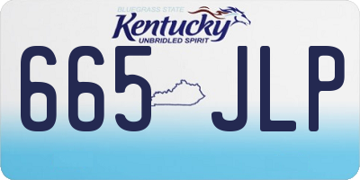 KY license plate 665JLP