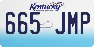 KY license plate 665JMP