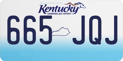 KY license plate 665JQJ