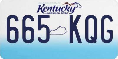 KY license plate 665KQG