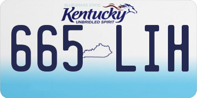 KY license plate 665LIH