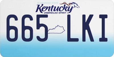 KY license plate 665LKI