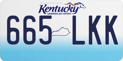 KY license plate 665LKK