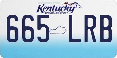 KY license plate 665LRB