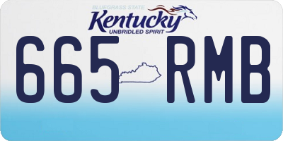 KY license plate 665RMB