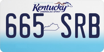 KY license plate 665SRB