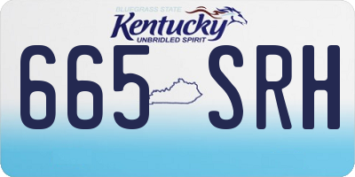 KY license plate 665SRH