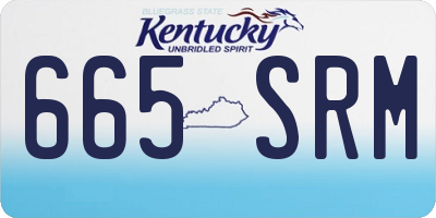 KY license plate 665SRM