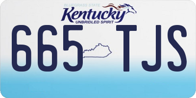 KY license plate 665TJS
