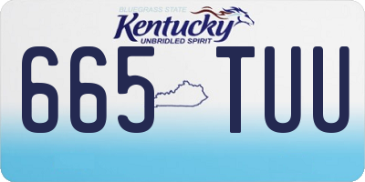 KY license plate 665TUU