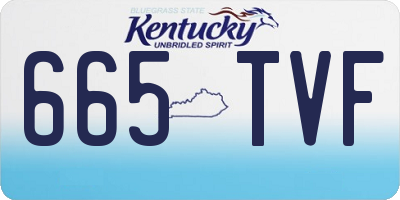 KY license plate 665TVF