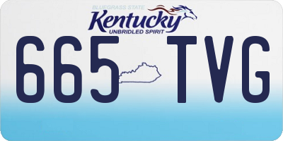 KY license plate 665TVG