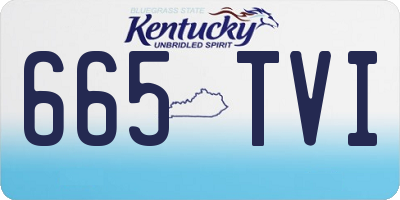 KY license plate 665TVI