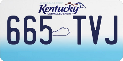 KY license plate 665TVJ