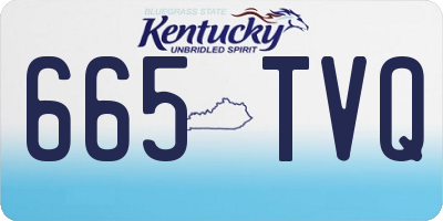 KY license plate 665TVQ