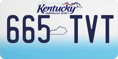 KY license plate 665TVT
