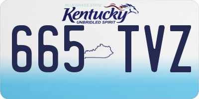 KY license plate 665TVZ