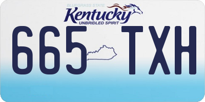 KY license plate 665TXH