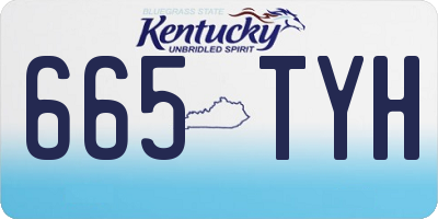 KY license plate 665TYH