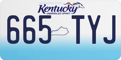 KY license plate 665TYJ