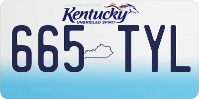 KY license plate 665TYL
