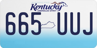 KY license plate 665UUJ