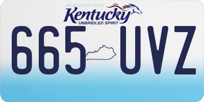 KY license plate 665UVZ