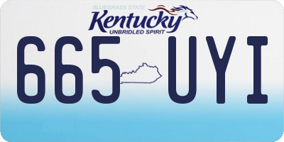 KY license plate 665UYI