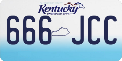 KY license plate 666JCC