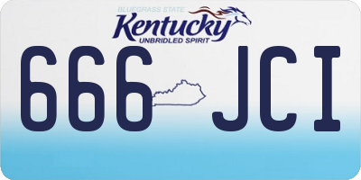 KY license plate 666JCI