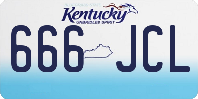 KY license plate 666JCL