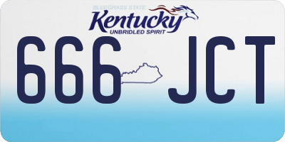 KY license plate 666JCT