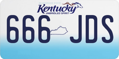 KY license plate 666JDS