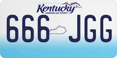 KY license plate 666JGG