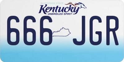 KY license plate 666JGR