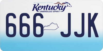 KY license plate 666JJK