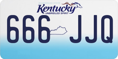 KY license plate 666JJQ