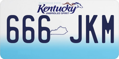 KY license plate 666JKM