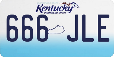 KY license plate 666JLE