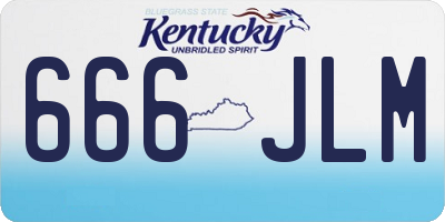 KY license plate 666JLM