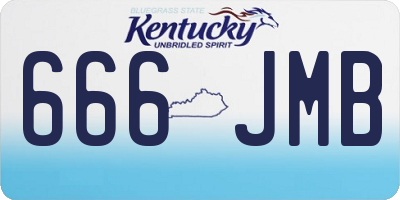 KY license plate 666JMB
