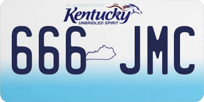 KY license plate 666JMC