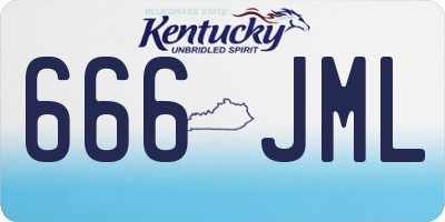 KY license plate 666JML