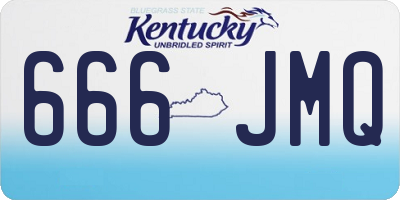 KY license plate 666JMQ