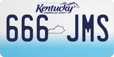 KY license plate 666JMS
